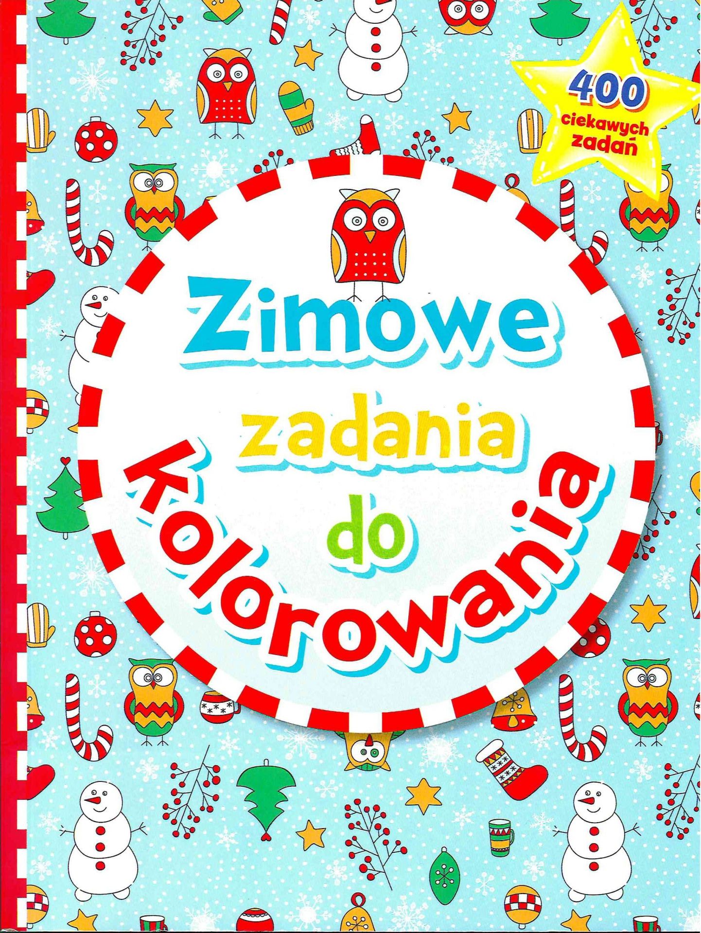 Zimowe Zadania Do Kolorowania