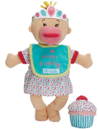 Manhattan Toy Pluszowa lalka pachnąca Wee Baby Stella zestaw urodzinowy 