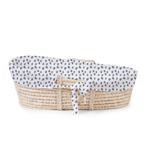 Childhome Pokrowiec do kosza Mojżesza Jersey Leopard | 85x45cm