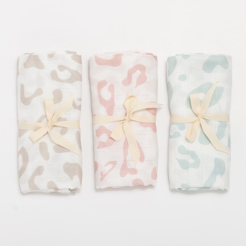 BimBla Otulacz bambusowo-bawełniany Leo 100x100 miętowy 0+