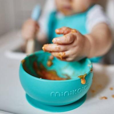 Minikoiioi Miseczka Silikonowa z Pokrywką Zielona 