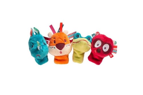 Lilliputiens Mini-pacynek Dżungla 4 szt. 12m+