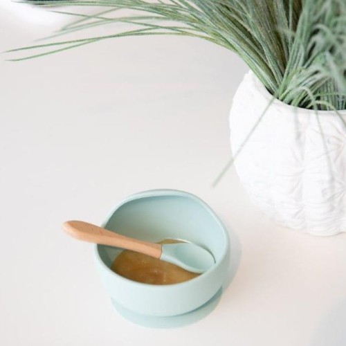 BO JUNGLE Miseczka silikonowa z przyssawką + łyżeczka