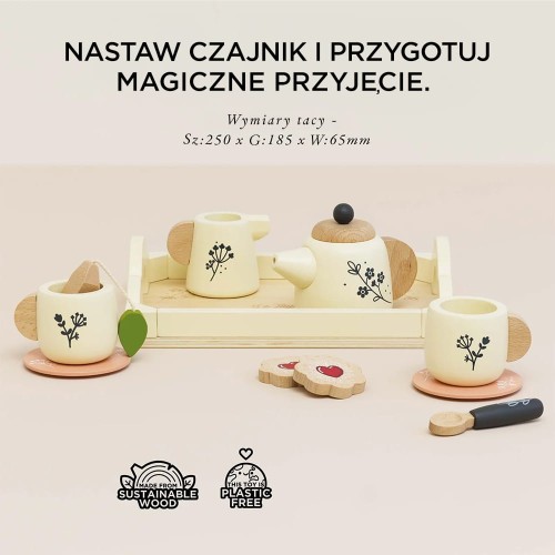 Le Toy Van Drewniany Zestaw do Herbaty i Kuchni 3+ | Fabryka Wafelków