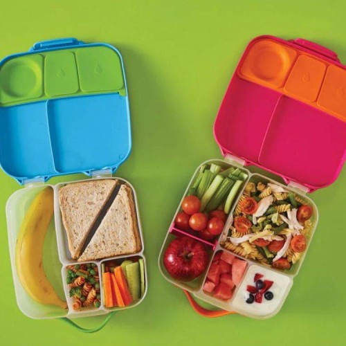B.Box Duży lunchbox Strawberry Shake z uchwytem 2 l -  z wkładem chłodzącym