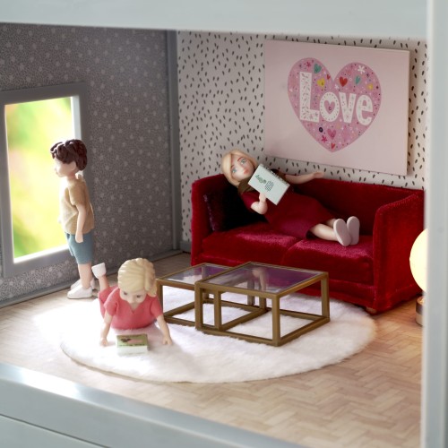 Zestaw mebli do salonu do domku dla lalek | Lundby
