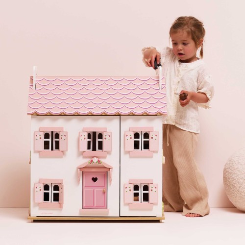 Le Toy Van Domek dla lalek Sophie FSC z meblami i rodziną 3+
