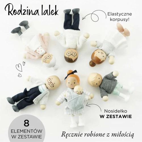 Le Toy Van Domek dla lalek Sophie FSC z meblami i rodziną 3+