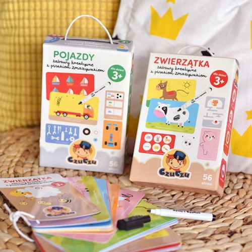 Czuczu Pojazdy Zabawy Kreatywne z Pisakiem 3+