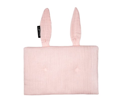 Lullalove Poduszka Królik Muślin Różowy Kwarc 30×40