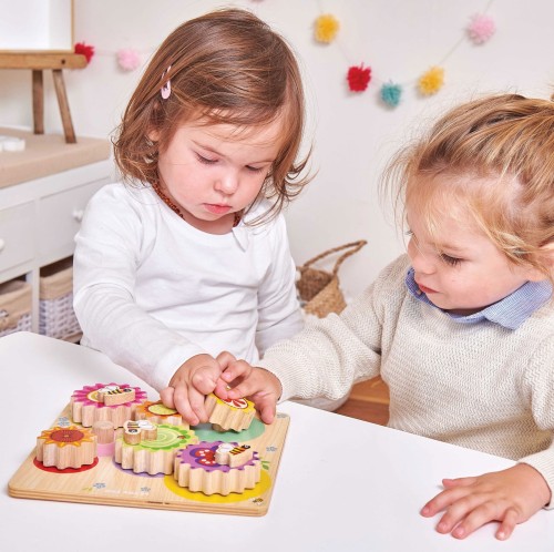 Le Toy Van Drewniane Kółka Zębate Sensoryczne 12m+