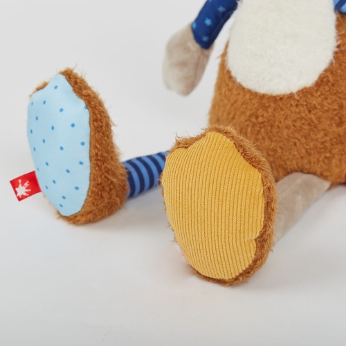Pierwsza przytulanka Lis – pluszowa, patchworkowa maskotka 39 cm | sigikid
