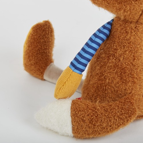 Pierwsza przytulanka Lis – pluszowa, patchworkowa maskotka 39 cm | sigikid