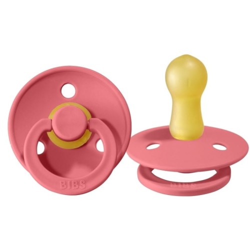 Bibs Smoczek Uspokajający Kauczukowy Coral M 6-12m