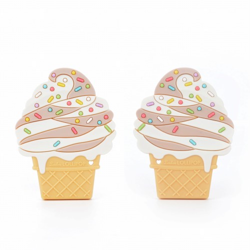 LouLou Lollipop Gryzak Silikonowy Ice Cream Czekolada