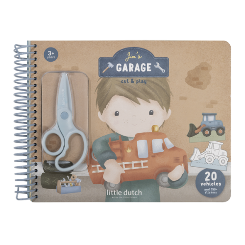 Little Dutch Kreatywny Zeszyt z Nożyczkami Jim & Friends 3+
