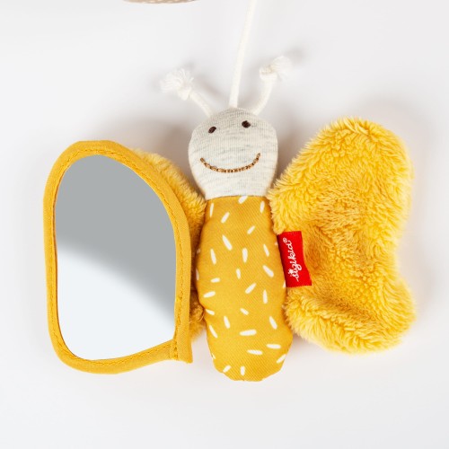 Sigikid Spirala Motyle - Grzechotka Lusterko Gryzak 45cm 0+