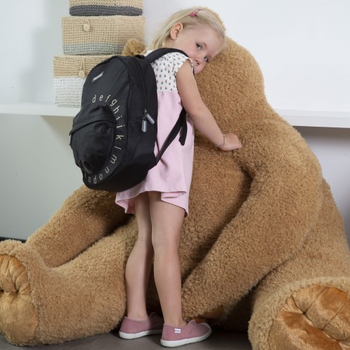 Childhome Plecak Dziecięcy ABC Czarno-Złoty | 3+ lat