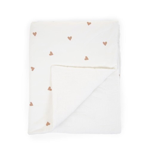 Childhome Kocyk Jersey Hearts 80x100cm dla niemowląt