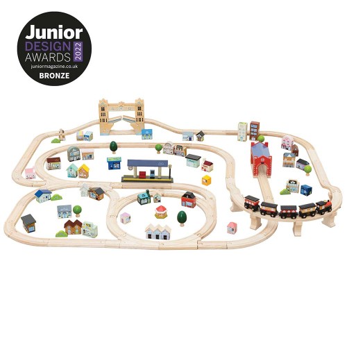 Le Toy Van Drewniana Kolejka Londyn 120el 3+