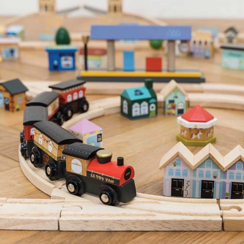 Le Toy Van Drewniana Kolejka Londyn 120el 3+