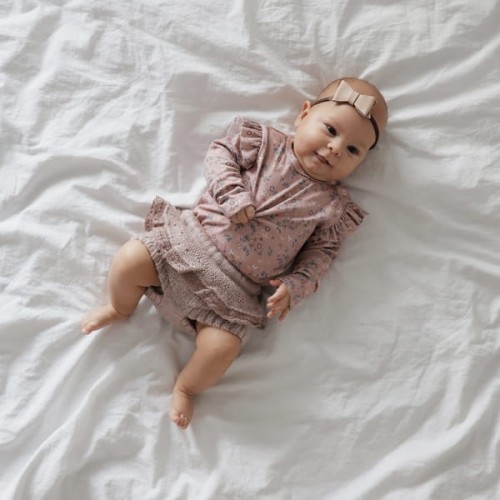 Body niemowlęce Flora 68/74 - Bawełna Organic 3-6m
