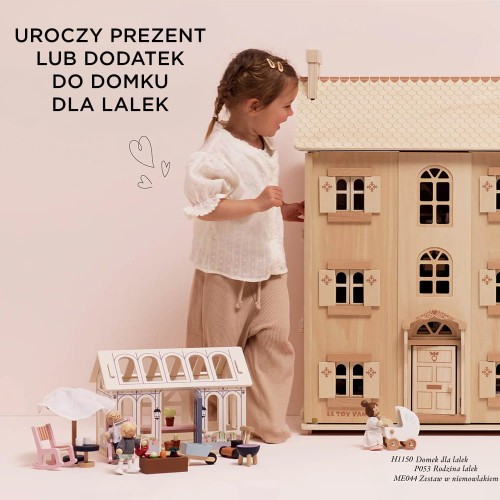 Drewniana oranżeria – zestaw do domku dla lalek | Le Toy Van