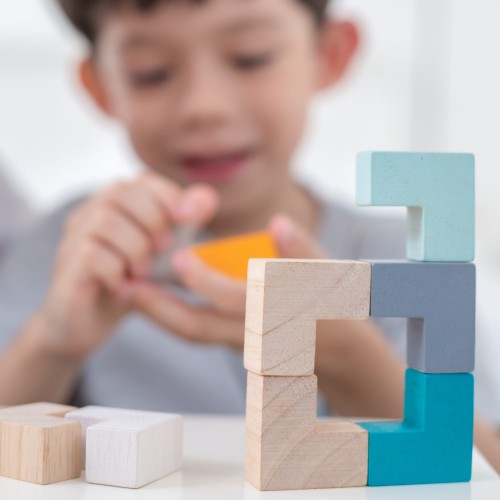 Plan Toys Mini Puzzle Sześcian 9el 3+