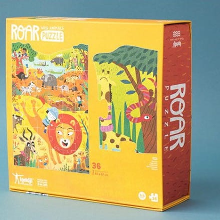 Londji Puzzle Roar Dzikie Zwierzęta 36el 3+