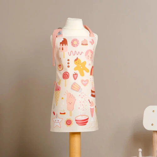 ThreadBear Design Bawełniany Fartuszek Ochronny Sweet Treats  3–5 lat
