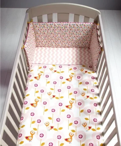 Mamas & Papas Ochraniacz do Łóżeczka Patternology Bird 142×32 cm