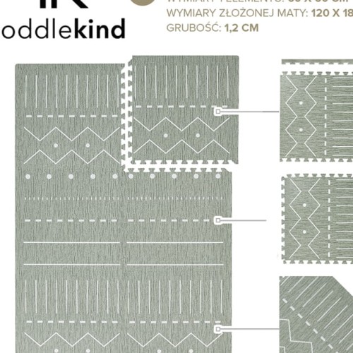 Mata piankowa puzzle duże Prettier Playmat zielona