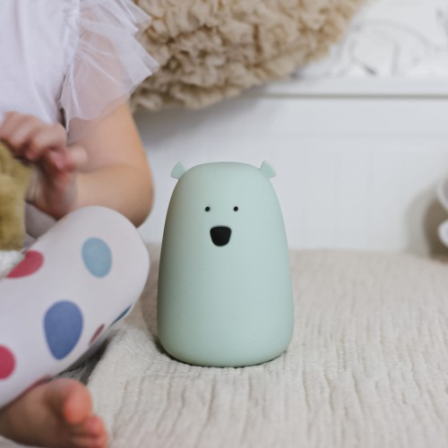 Rabbit&Friends, Lampka Silikonowa duży miś Szałwiowwy