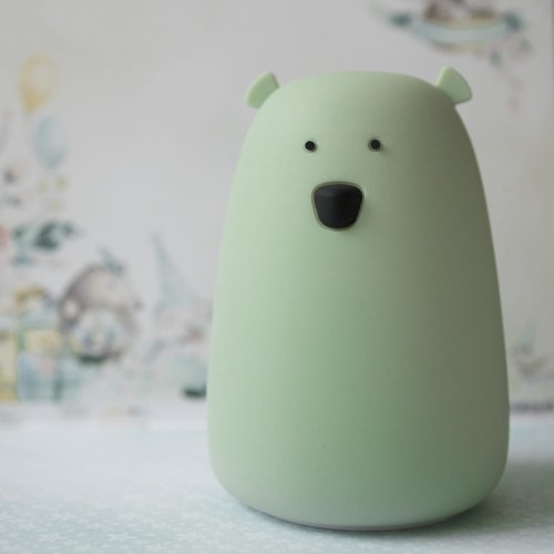 Rabbit&Friends, Lampka Silikonowa duży miś Szałwiowwy