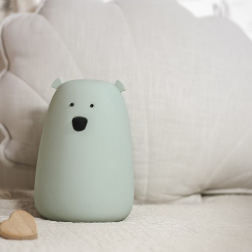 Rabbit&Friends, Lampka Silikonowa duży miś Szałwiowwy