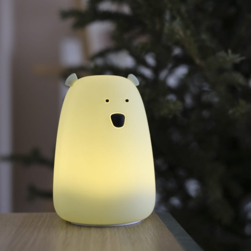 Rabbit&Friends, Lampka Silikonowa duży miś Szałwiowwy