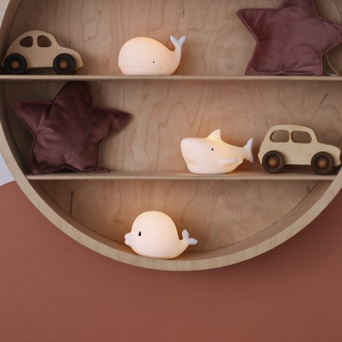 Rabbit&Friends, Zestaw 3 silikonowych lampek białych Morskie