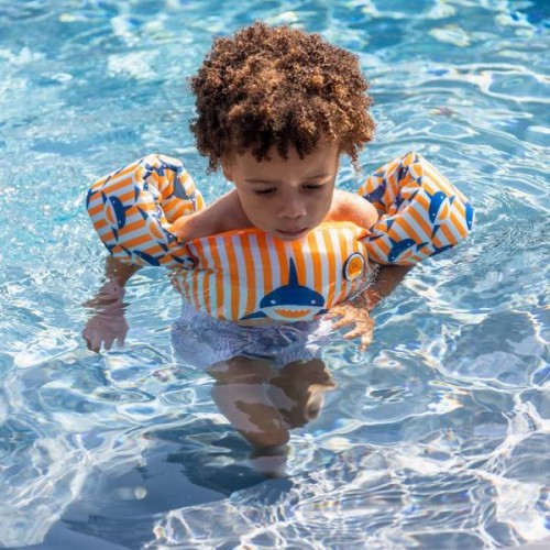The Swim Essentials, piankowy pas z rękawkami do nauki pływania 2-6 lat Sharks