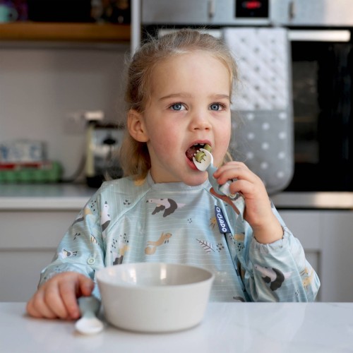 Zestaw Śliniak BLW i sztućce Arctic Aventures