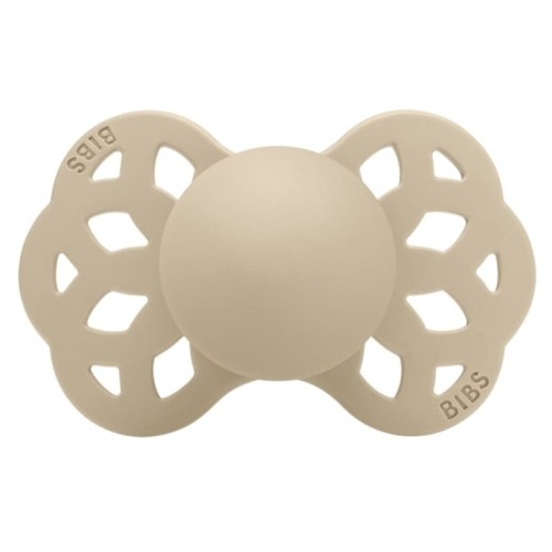 Bibs, Smoczek anatomiczny  Silikonowy S Vanilla