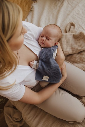 Sleepee, Chusteczki bawełniane 3 szt niebieskie 