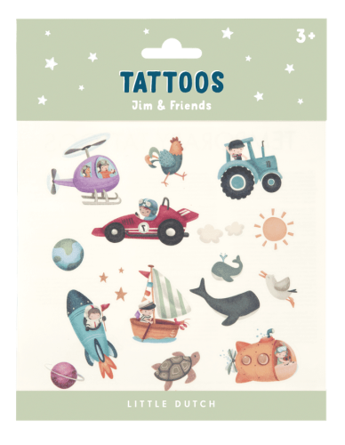 Little Dutch Tatuaże Jim & friends 3+ lat