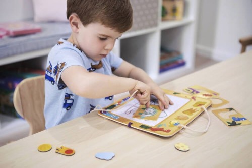 mierEdu Tablica Magnetyczna Dino Znikopis 3+