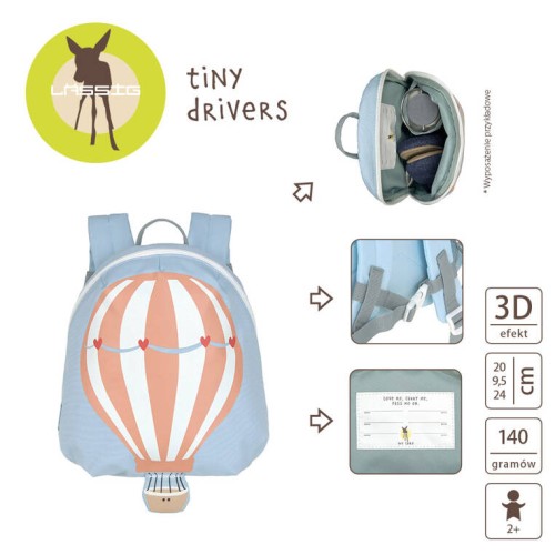 Plecaczek LASSIG Tiny Drivers Balon 2+