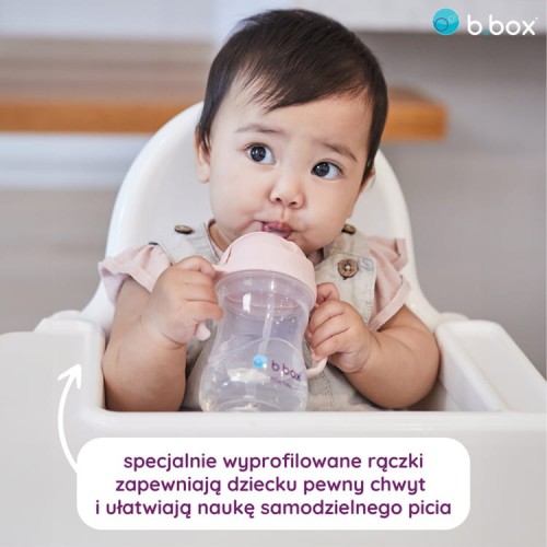 b.box Bidon ze Słomką Blush 240 ml