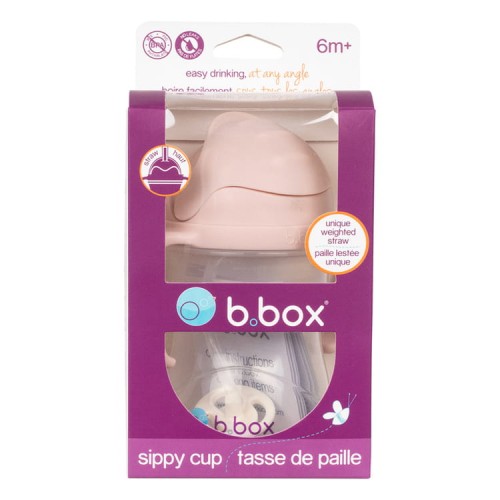 b.box Bidon ze Słomką Blush 240 ml