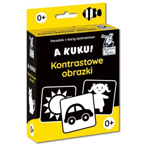 Kapitan Nauka Kontrastowe Obrazki A kuku! Poradnik + Karty 0+