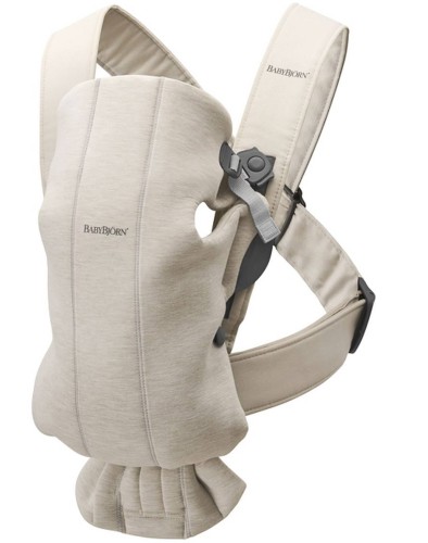 BabyBjorn Nosidełko Mini 3D Jersey Jasny Beż 0–12