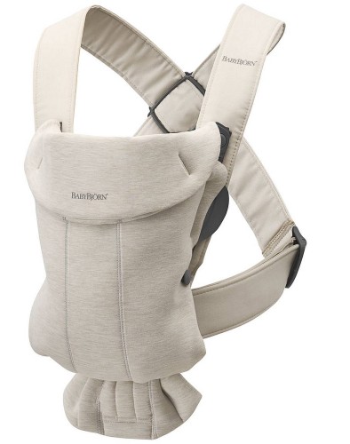 BabyBjorn Nosidełko Mini 3D Jersey Jasny Beż 0–12
