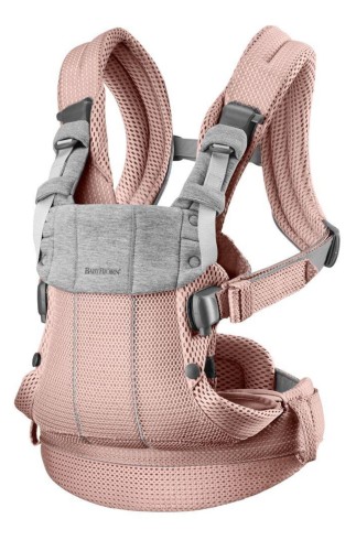 BabyBjorn Nosidełko Harmony 3D Mesh Zgaszony Róż 0–3